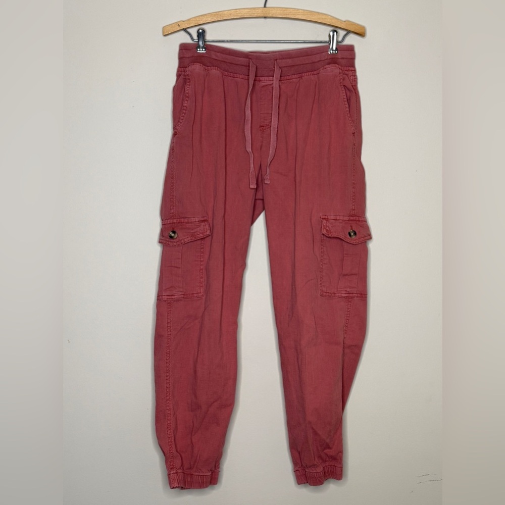 Sonoma cotton neutral cargo short pull on jogger pants salmon small